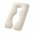 Almohada corporal en U 140 cm de poliéster blanco acolchado para descanso