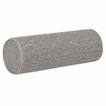 Cojín cilíndrico 20 x 50 cm de tejido gris para apoyo lumbar decorativo