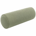 Cojín cilíndrico 20 x 60 cm de tela verde salvia para apoyo decorativo