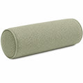 Cojín cilíndrico 20 x 50 cm de tejido verde salvia para decoración texturizada