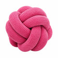 Cojín decorativo de nudo 30 cm en terciopelo rosa con relieve