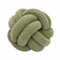 Cojín decorativo de nudo 30 cm verde de poliéster suave