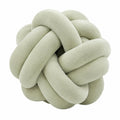 Cojín decorativo de nudo 30 cm verde claro de tacto aterciopelado para sofá y dormitorio